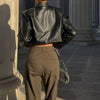 Faux Leather Motorcycle Jacket