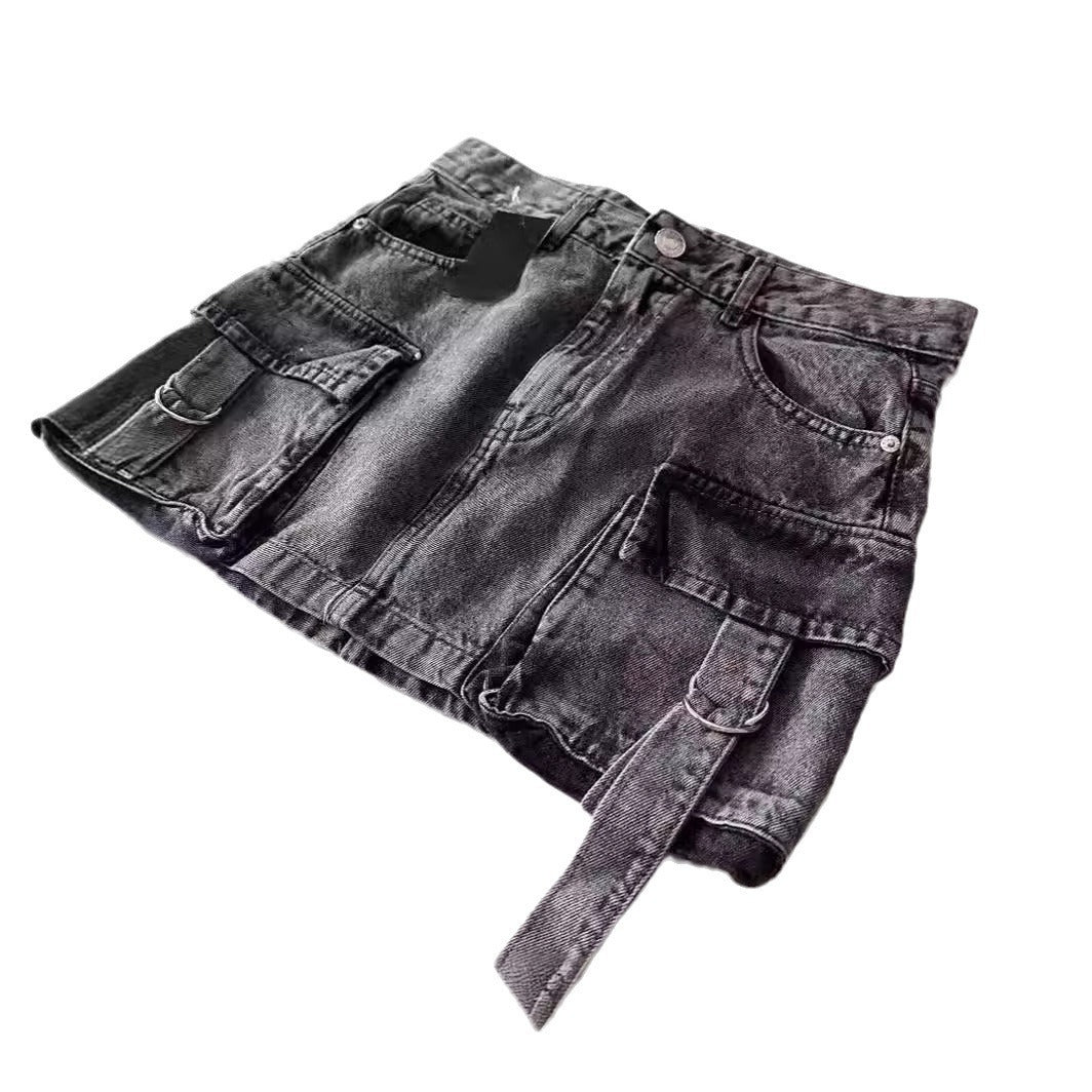 Zari Denim Skirt