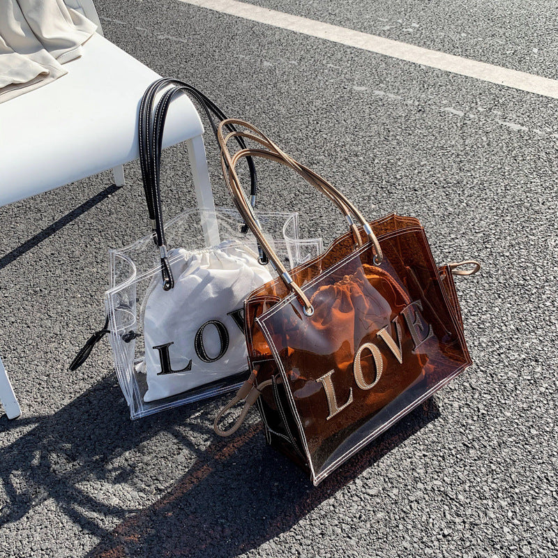LOVE Transparent Bag