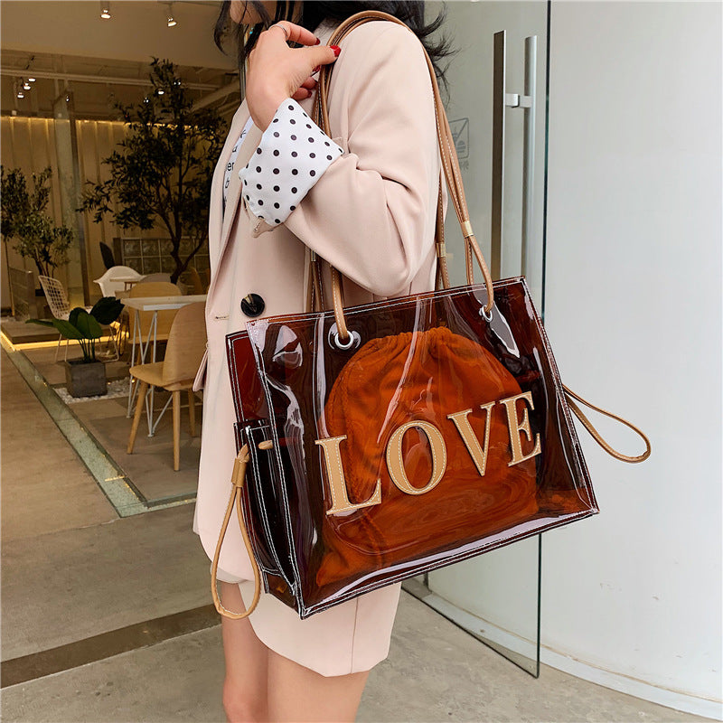 LOVE Transparent Bag