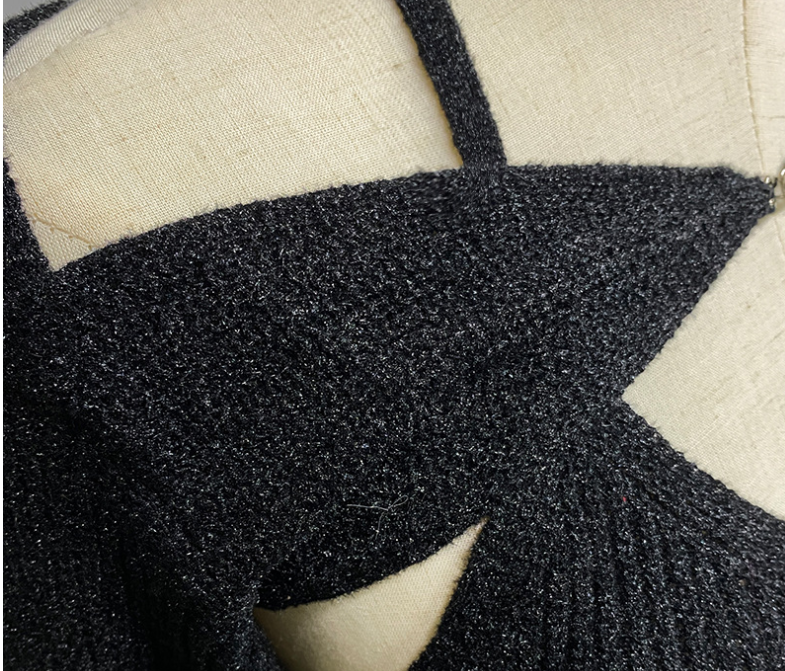 Vintage Off The Shoulder Slim Knitted Long Sleeve Sweater
