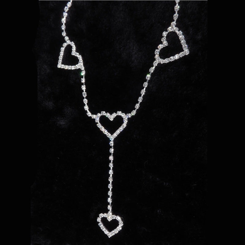 90s Vintage Drill Heart Waist Chain