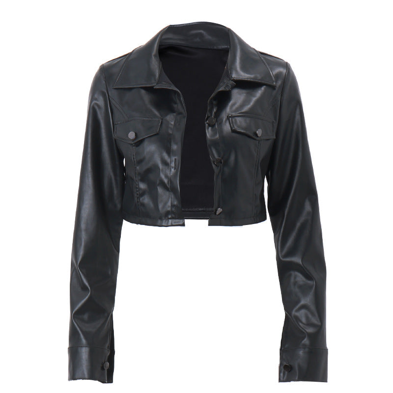 Faux Leather Motorcycle Jacket