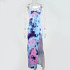 Tie Dye Sleeveless Slim Fit Bodycon Maxi Dresses
