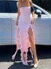 Ruffles Split Dress