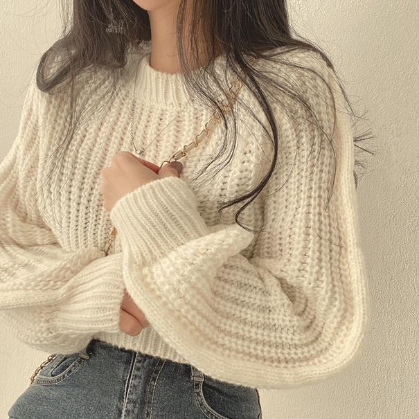Soft Knitted Crop Sweater