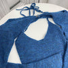 Vintage Off The Shoulder Slim Knitted Long Sleeve Sweater